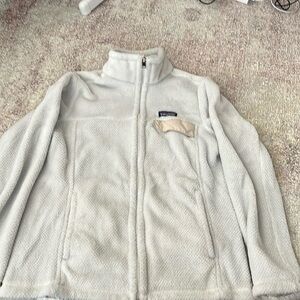Patagonia fleece jacket cream